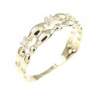 K18YG ダイヤモンド リング 0.03