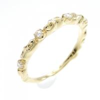 K18YG ダイヤモンド リング 0.07CT