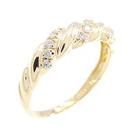 K18YG ダイヤモンド リング 0.12CT