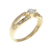 K18YG ダイヤモンド リング 0.25CT