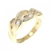 K18YG ダイヤモンド リング 0.28CT