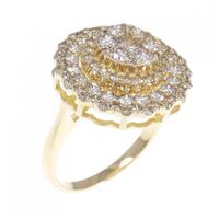 K18YG ダイヤモンド リング 1.50CT
