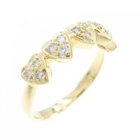 K18YG ハート ダイヤモンド リング 0.51CT