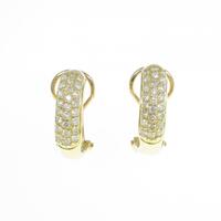 K18YG パヴェ ダイヤモンド ピアス/イヤリング 0.50CT