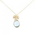 K18YG ブルートパーズ ネックレス 1.48CT