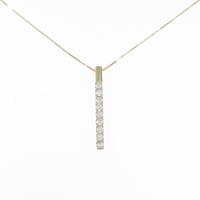 K18YG/750YG ダイヤモンド ネックレス 0.5CT