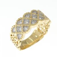 K18YG/K18WG ダイヤモンド リング 0.51CT