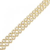 K18YG/PT ダイヤモンド ブレスレット 2.00CT