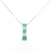 PT エメラルド ネックレス 0.54CT