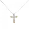 PT クロス ダイヤモンド ネックレス 1.00CT