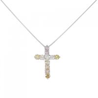 PT クロス ダイヤモンド ネックレス 1.00CT