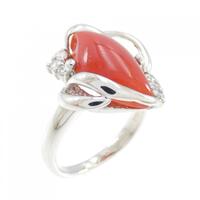 PT サンゴ リング 3.89CT