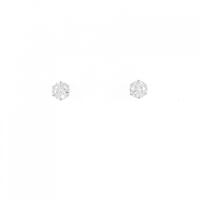 PT ソリティア ダイヤモンド ピアス 0.300CT