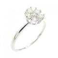 PT フラワー ダイヤモンド リング 0.30CT