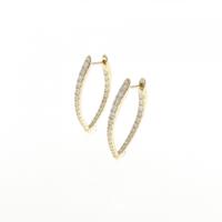【新品】K18YG ダイヤモンド ピアス 0.70CT
