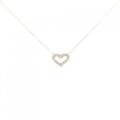 【新品】K18YG ハート ダイヤモンド ネックレス 0.20CT