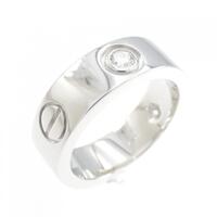 カルティエ ラブ ハーフダイヤ リング