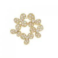 ジュネ フラワー ダイヤモンド ブローチ 1.52CT