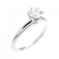 ティファニー クラシックソリティア リング 0.44CT H VS2 3EXT