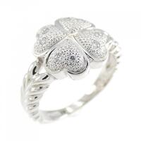 PT クローバー ダイヤモンド リング 0.08CT