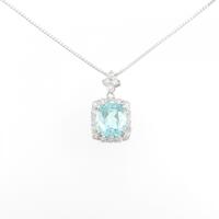 K18WG パライバトルマリン ネックレス 3.408CT