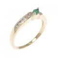 K18YG エメラルド リング 0.12CT