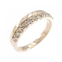 K18PG ダイヤモンド リング 0.35CT