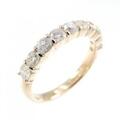 K18PG ハーフエタニティ ダイヤモンド リング 1.00CT