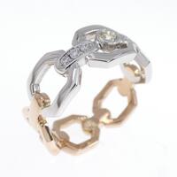 K18PG/PT ダイヤモンド リング 0.082CT