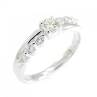 K18WG ダイヤモンド リング 0.188CT