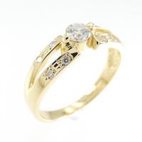K18YG ダイヤモンド リング 0.25CT