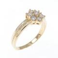 K18YG ダイヤモンド リング 0.34CT