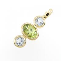 K18YG ペリドット ペンダント