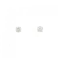 PT ソリティア ダイヤモンド ピアス 0.30CT