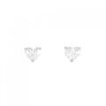 【リメイク】ST/プラチナダイヤモンドピアス 0.529ct 0.574ct D?E VS1?2 ハートシェイプ