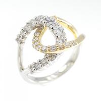PT/K18YG ダイヤモンド リング 0.51CT
