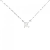 ティファニー プリンセス ネックレス 0.26CT F IF プリンセスカット