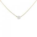 K18PG ソリティア ダイヤモンド ネックレス 0.10CT