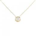 K18YG ソリティア ダイヤモンド ネックレス 0.30CT