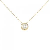 K18YG ソリティア ダイヤモンド ネックレス 0.30CT
