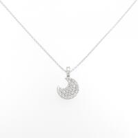 パスクワレ ブルーニ ムーン ダイヤモンド ネックレス 0.43CT