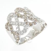 K18WG ダイヤモンド リング 2.00CT