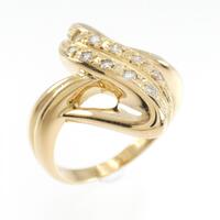 K18YG ダイヤモンド リング 0.14CT