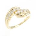 K18YG ダイヤモンド リング 0.30CT