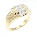 K18YG ダイヤモンド リング 0.76CT