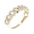 K18YG ダイヤモンド リング 0.35CT