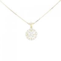 【新品】K18YG ダイヤモンド ネックレス 0.505CT H SI2 VG