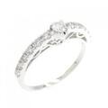 K18WG ダイヤモンド リング 0.10CT