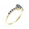 K18YG サファイヤ リング 0.80CT