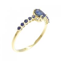 K18YG サファイヤ リング 0.80CT